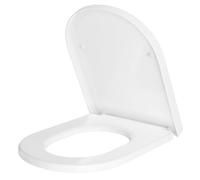 GarveeMore Abattant WC Universel d-o Polypropylène Blanc à Fermeture Douce | Matériau anti-décoloration, charnières solides, confort d’assise, entretien simple, adapté pour sanitaires domestiques