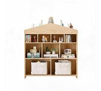 GarveeMore Bibliothèque Enfant Style méthode éducative Progressive, étagère Ouverte 4 Niveaux, 9 casiers, Meuble Rangement Livres et Jouets 103 cm, kit Anti-basculement, Chambre/Salle de Jeux -