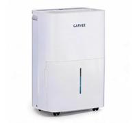 GarveeMore Déshumidificateur électrique 20L/jour - Silencieux 41dB - Affichage digital - Drainage continu - Purificateur anti-moisissure - Minuterie 24H - Portable pour maison, cave, salle de bain -