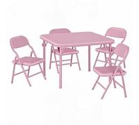 GarveeMore Ensemble Table Et Chaises Pliables Enfant - Dossier Large Confort