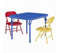 GarveeMore Ensemble Table Et Chaises Pliables Enfant - Dossier Large Confort