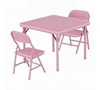 GarveeMore Ensemble Table Et Chaises Pliables Enfant - Dossier Large Confort
