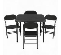 GarveeMore Ensemble Table Et Chaises Pliables Enfant - Dossier Large Confort