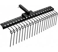 GarveeMore Râteau De Jardin 152 cm en Acier Noir | Râteau à 21 dents résistant à la rouille, Douille de 5 cm pour ameublir le sol, niveler la pelouse et ramasser les feuilles