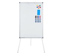 GarveeMore Tableau Blanc Magnétique Sur Trépied 91x61cm Pliable, Blanc | Hauteur Réglable 107-165 cm, Portable, Cadre Aluminium Robuste, Pour Bureau, École, Maison
