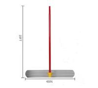 GarveeTech Règle à flotte en alliage aluminium-magnésium 48 x 8 po - Outil de finition béton professionnel avec poignée télescopique 72", tête ronde