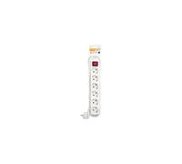 Garza Basic Power - Coupe-circuit - CA 250 V - 3680 Watt - connecteurs de sortie : 6 - 1.4 m cordon - blanc