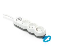 Garza Bloc multiprise 3 prises blanc, multiprise 3500W, 16A, 250V