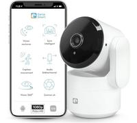 Garza - Caméra de Surveillance IP WiFi 2,4 GHz Intelligente d'intérieur 360, 1080 HD, Vision Nocturne, détection de Mouvement, Mode confidentialité, contrôle à Distance par Application