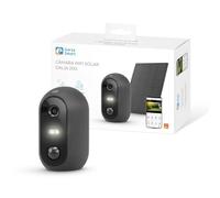 Garza - Caméra de Surveillance Solaire Intelligente sans Fil 1080p (HD) avec détecteur de Mouvement, Vision Nocturne Couleur, Wi-FI IP (2,4 GHz), télécommande Via Application