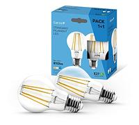 Garza - Pack 1 + 1 ampoules LED à filament décoratif standard, lumière blanche froide 5000 K, culot E27, 7 W 810 lumens 462211