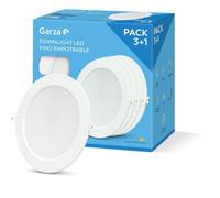 Garza - Pack de 3+1 spots LED encastrables, circulaires, extra-plats, 22 cm, 18 W, lumière froide 6500K, 1950 lm, 30 000 h, IP20, blanc