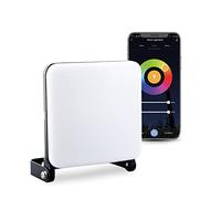 Garza Smart Projecteur LED intelligent 14 W pour extérieur, Wifi 2,4 GHz, programmable, intensité, température CCT et couleur RVB réglables, mode musique, IP65, commande vocale Alexa/Google, blanc