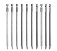 Gasea 10pcs 150mm 1/4" Hex Tige Embouts de Tournevis Magnétiques à Tête Carrée Long Jeu de Bits d'Entraînement Carré (SQ2) pour Gabarit de Trou de Poche