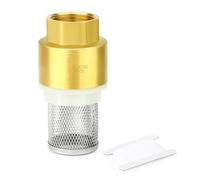 GASHER 1pièces Valve de pied en laiton avec filtre 1/2" clapets de non-retour filetage femelle, pour pompe à eau, Irrigation, système de tuyauterie industrielle