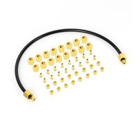 GASHER 48pièces 6mm Air Compressor Unloader Tube Kit, Contains 6mm Sleeve Ferrules, Compression Insert and Compression Nut