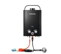 GASLAND BE158B Chauffe-eau à Gaz 6L 50mbar, Système de Douche Chaude Sans Réservoir Avec Poignée Portable, Chauffe-eau GPL Instantané pour la Douche de Camping-car Road Trip Hot Tap Lpg Shower