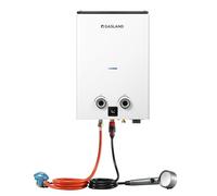 GASLAND Série Go Shower Chauffe-eau instantané G10, chauffe-eau à gaz portable ultra-mince de 10 litres pour l'extérieur, butane (28-30 mbar)/propane (37 mbar), pour camping, camping-car, grange