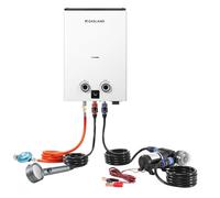GASLAND Série Go Shower Chauffe-eau instantané G10 Pro-DE, chauffe-eau à gaz 10 litres avec pompe à eau pour extérieur, butane (50 mbar)/propane (50 mbar), pour camping, camping-car, grange
