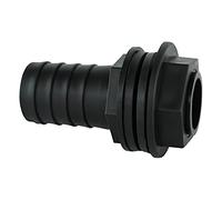 GASMIS Trop Plein - Embout Cannelé pour Jumelage Cuves et Trop Plein - 3/4" 26 mm x 25 mm (Tuyau) - 2 Joints, pour Cuve Eau, Tonneau, Citerne - Lot de 5