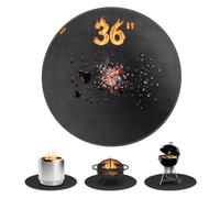 GASPRO Tapis de foyer de 91,4 cm pour poêle solo, résistant à la chaleur 1 | Double face ignifuge et imperméable, empêche le jaunissement de l'herbe et les brûlures, bord cousu de 0,9 mm