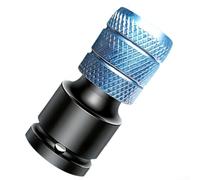 Gastagrav Adaptateur de douille hexagonale à dégagement rapide 1/2 pouce carré vers mandrin d'embout 1/4 pouce pour clé à percussion, convertisseur de perceuse, 50 mm en métal outil accessoire UK