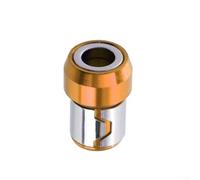Gastagrav Anneau magnétique pour embout de tournevis 6,35 mm en métal hexagonal HRC60 dureté amovible collier magnétique pour perceuse (doré)