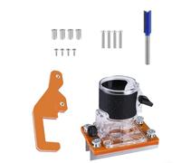 Gastagrav Base de défonceuse en alliage d'aluminium avec précision | Balance 2 en 1 support de fente pour machines de découpe de 65 mm de diamètre intérieur, kit de localisation facile à