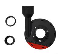 Gastagrav Cache-poussière pour meuleuse d'angle de 110 mm, couvercle anti-poussière en ABS avec port d'aspiration de 44 mm, accessoires de protection noir pour la maison et l'atelier