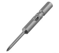 Gastagrav Embout de tournevis électrique à tige ronde PH00 PH0 PH1 de 6 mm pour vis à tête cruciforme, insert de tournevis en acier allié compatible avec modèle 802 et perceuses sans fil, argent