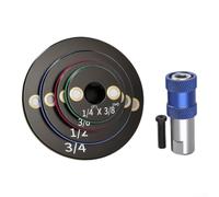 Gastagrav Jeu d'adaptateurs à cliquet pour visseuse à percussion, réducteurs de douilles à profil bas, acier traité thermiquement, 1/4 à 2,5 cm, poignée antidérapante sécurisée