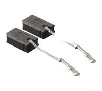 Gastagrav Lot de 2 balais de charbon de rechange pour meuleuse d'angle Bosch GWS12-125 GWS15-125 GWS150C 6 x 10 x 16 mm Gris Numéro de pièce 1607000V37