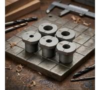 Gastagrav Manchon de perçage 3 en 1 en acier CNC | Gabarit de cheville excentrique M20 x 1,5 pour embouts de 6 mm, 8 mm, 10 mm, 12 mm, 15 mm