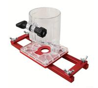 Gastagrav Pour bois en alliage d'aluminium, base de toupie à paume, 2 en 1 pour rabots de 65 mm, épaisseur de 0 à 40 mm, tondeuse pour chanfreinage, rainurage, travail du bois, rouge