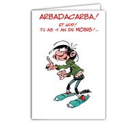 Gaston Lagaffe GLCT-0103 Carte d'anniversaire avec Motif Un an de plus
