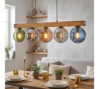 Gastor Suspension, Boule lumineuse, Suspension Écru, Noir, 5 lumières