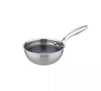 Gastro Inoxxa Black GSW Sauteuse inox tri-plis + Revêtement maillage acier antiadhésif D16 cm