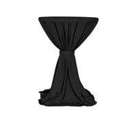 Gastro Uzal Milano Debout avec nœud pour Housses de Table Noir Ø 80-100 cm