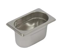 GASTROLAND Bac Gastro Inox AISI 304 GN 1/9 Plein H. 100 mm