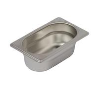GASTROLAND Bac Gastro Inox AISI 304 GN 1/9 Plein H. 65 mm