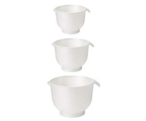 Gastromax 7078110 Ensemble de 3 Bols à Mélanger, Polypropylène, Blanc