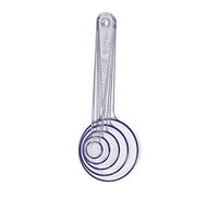Gastromax – Ensemble 5 cuillères doseuses en plastique sans BPA, transparentes (1, 5, 15, 50, 100 ml)