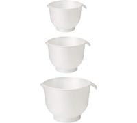 Gastromax Set De 3 Bols Mélangeurs Polypropylène1,5l - 2l - 3 Litres Blanc