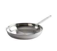 Gastrotools Poêle Inox 5-Ply 28 cm avec Cœur Aluminium | Excellente conduction thermique | Cuisson uniforme | Induction, gaz & four | Sans revêtement