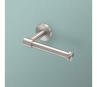 Gatco 4673 Reveal Euro Toilet Paper Holder, Satin Nickel | Wall Mounted 7.13" W Euro Style Toilet Tissue Holder for Bathroom