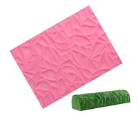 Gâteau Embossing Dentelle Tapis, Ras Bord Décoration Moule, DIY Silicone Texture Fleur Cuisson Plats à Four Mousse Dessert Sucre Pâte,Chocolat,Fondant,Cookies Savon Moule - Feuille Texture Tapis
