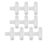 GATHINESS 10pcs Connecteurs en T pour Placard Organisateur de Chaussures, Raccords de Tringle 3 Voies en Plastique, Support Robuste, Installation Facile, pour Penderie et Vêtements,