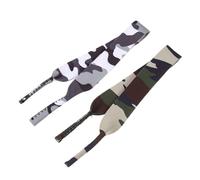 GATHINESS 2 Pièces Cordons de Lunettes Camouflage Anti-perte en Néoprène | Style Simple Décoratif, Vert, pour Randonnée et Ski, Maintien Rapide des Lunettes et Usage Masque