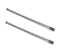 GATHINESS 2 Pièces Essieu de Roue de Poubelle Axe de Roue pour Poubelle Fer Argenté Haute Capacité de Charge Antichoc et Bacs à Déchets Tâches D'hygiène en Environnements Exigeants