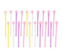 GATHINESS 20 Pièces Stylo Gel Dessin Animé Donut, Neutre Plastique Silicone | Écriture Fluide, sans Odeur, Recharge, Papeterie Kawaii pour Enseignant et Serveur Style Aléatoire